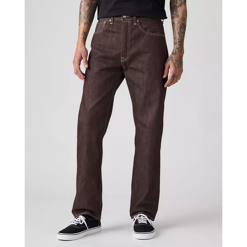 Levis 501 Original Jeans Mens 31x30 Brown 100% Cotton Denim Shrink to Fit